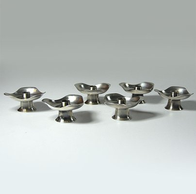 Danish Candle Holders from HOH, 1960s, Set of 6-GIW-566306