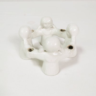 Danish Candlestick in Porcelain, 1970s-ZTG-1398422