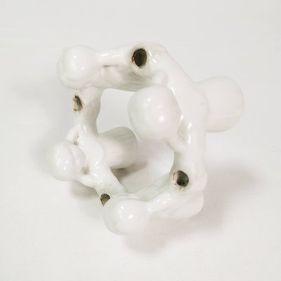 Danish Candlestick in Porcelain, 1970s-ZTG-1398422