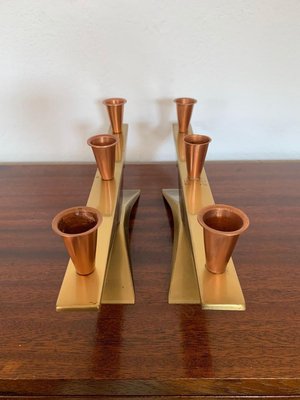 Danish Candlesticks, 1960s, Set of 2-RTR-903553