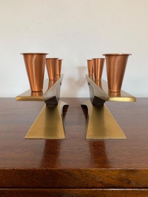 Danish Candlesticks, 1960s, Set of 2-RTR-903553