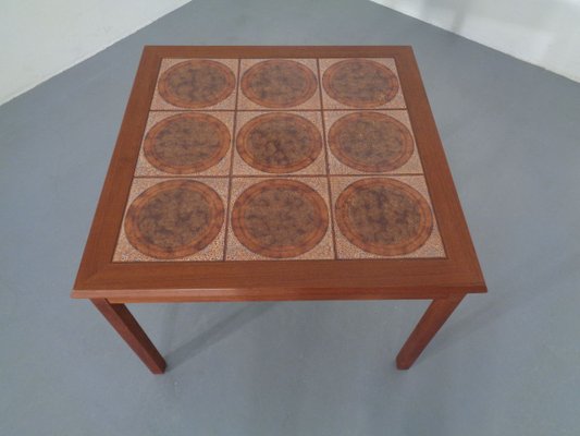 Danish Ceramic and Teak Coffee Table, 1960s-RDW-711637