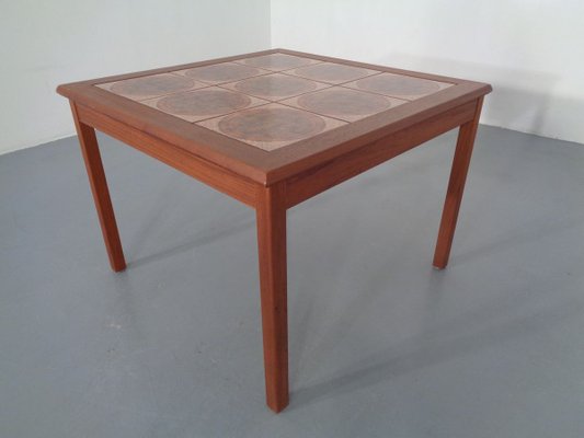 Danish Ceramic and Teak Coffee Table, 1960s-RDW-711637