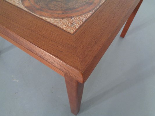 Danish Ceramic and Teak Coffee Table, 1960s-RDW-711637