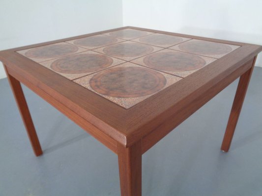 Danish Ceramic and Teak Coffee Table, 1960s-RDW-711637