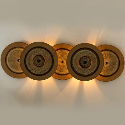 Danish Ceramic Discs Wall Light from Soholm, 1970-VDW-2026342