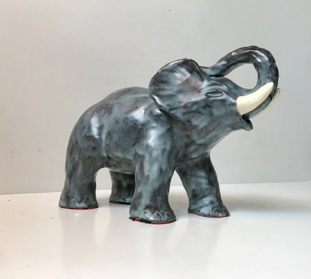 Danish Ceramic Elephant from Michael Andersen & Son, 1970s-LCR-735774