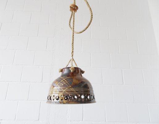 Danish Ceramic Pendant Lamp, 1960s-BLG-1382737