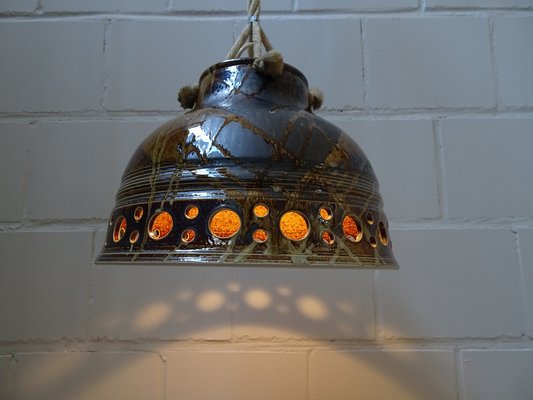 Danish Ceramic Pendant Lamp, 1960s-BLG-1382737