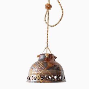 Danish Ceramic Pendant Lamp, 1960s-BLG-1382737