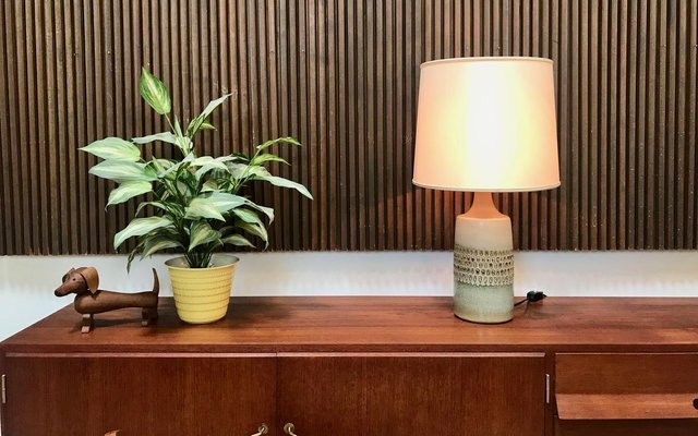 Danish Ceramic Table Lamp from Søholm Stoneware, 1960s-JP-766597