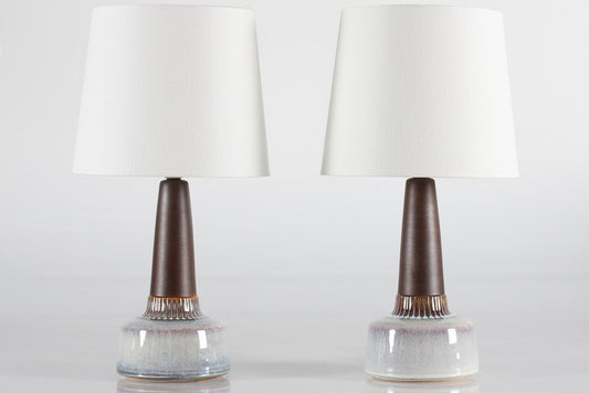 Danish Ceramic Table Lamps by Einar Johansen for Søholm, 1960s, Set of 2