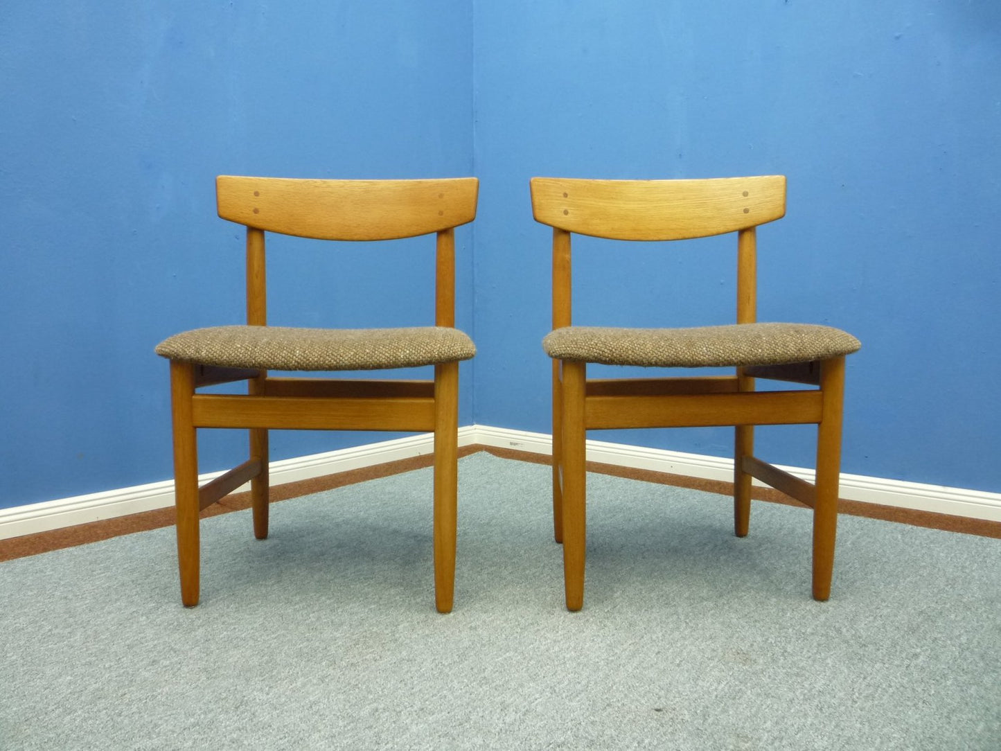 Danish Chairs by Børge Mogensen for Søborg Møbelfabrik, 1960s, Set of 2