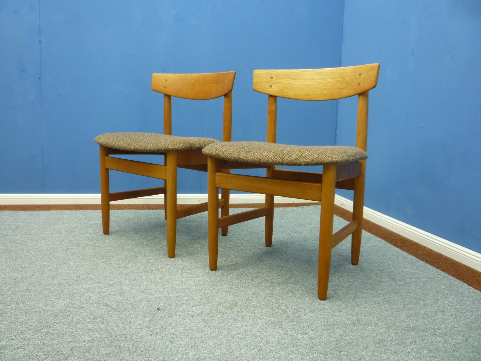 Danish Chairs by Børge Mogensen for Søborg Møbelfabrik, 1960s, Set of 2