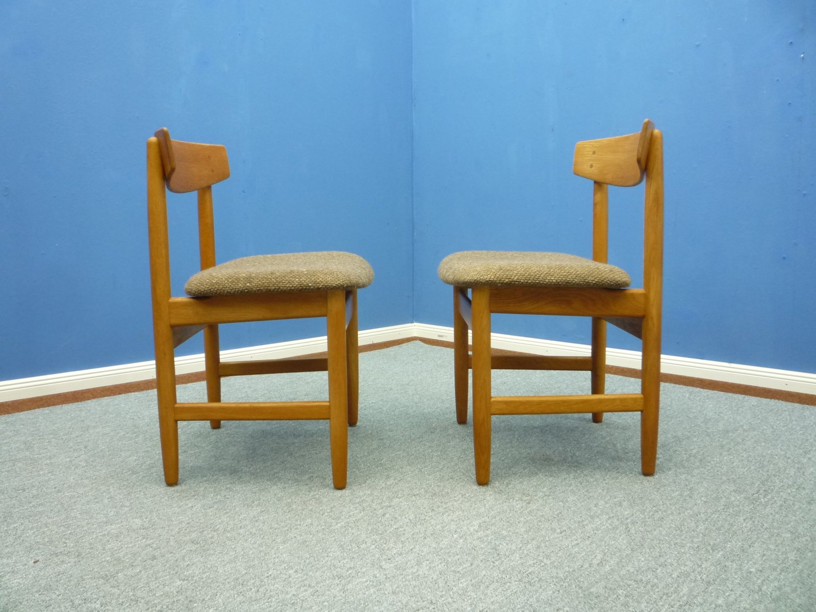 Danish Chairs by Børge Mogensen for Søborg Møbelfabrik, 1960s, Set of 2