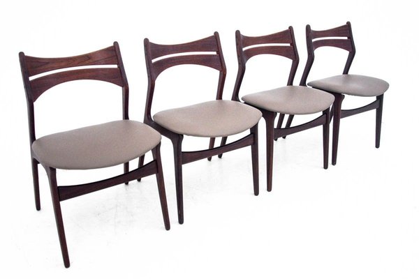 Danish Chairs by Eric Buck, 1960s, Set of 4-BXB-912492