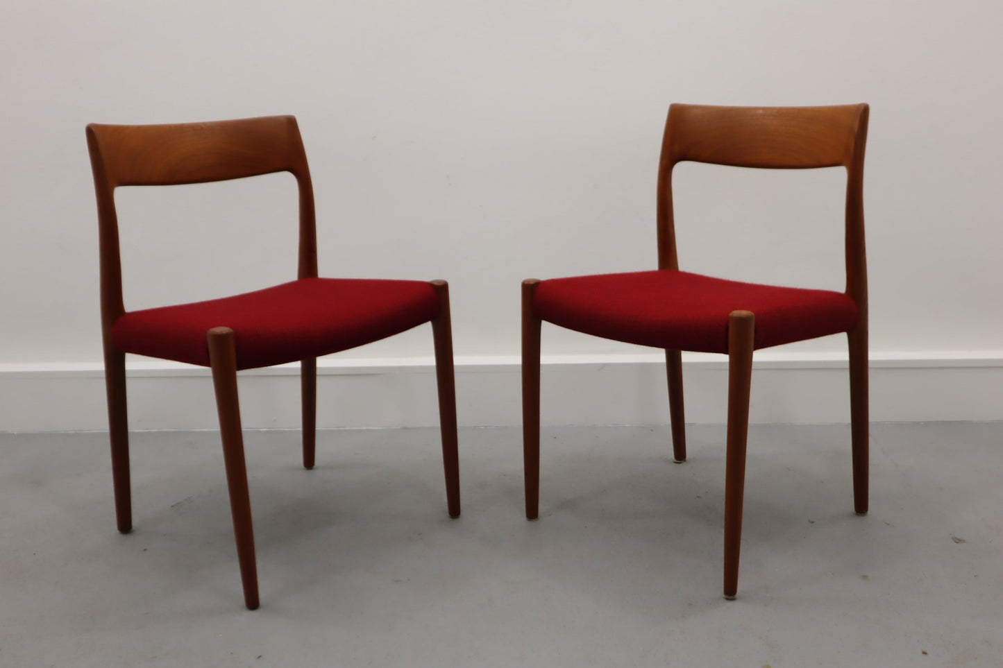 Danish Chairs by Niels Møller for J. L. Møllers, 1960s, Set of 2