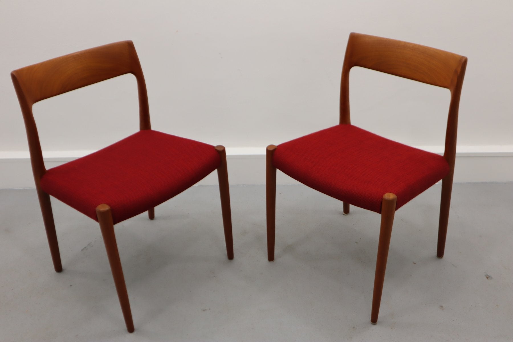 Danish Chairs by Niels Møller for J. L. Møllers, 1960s, Set of 2