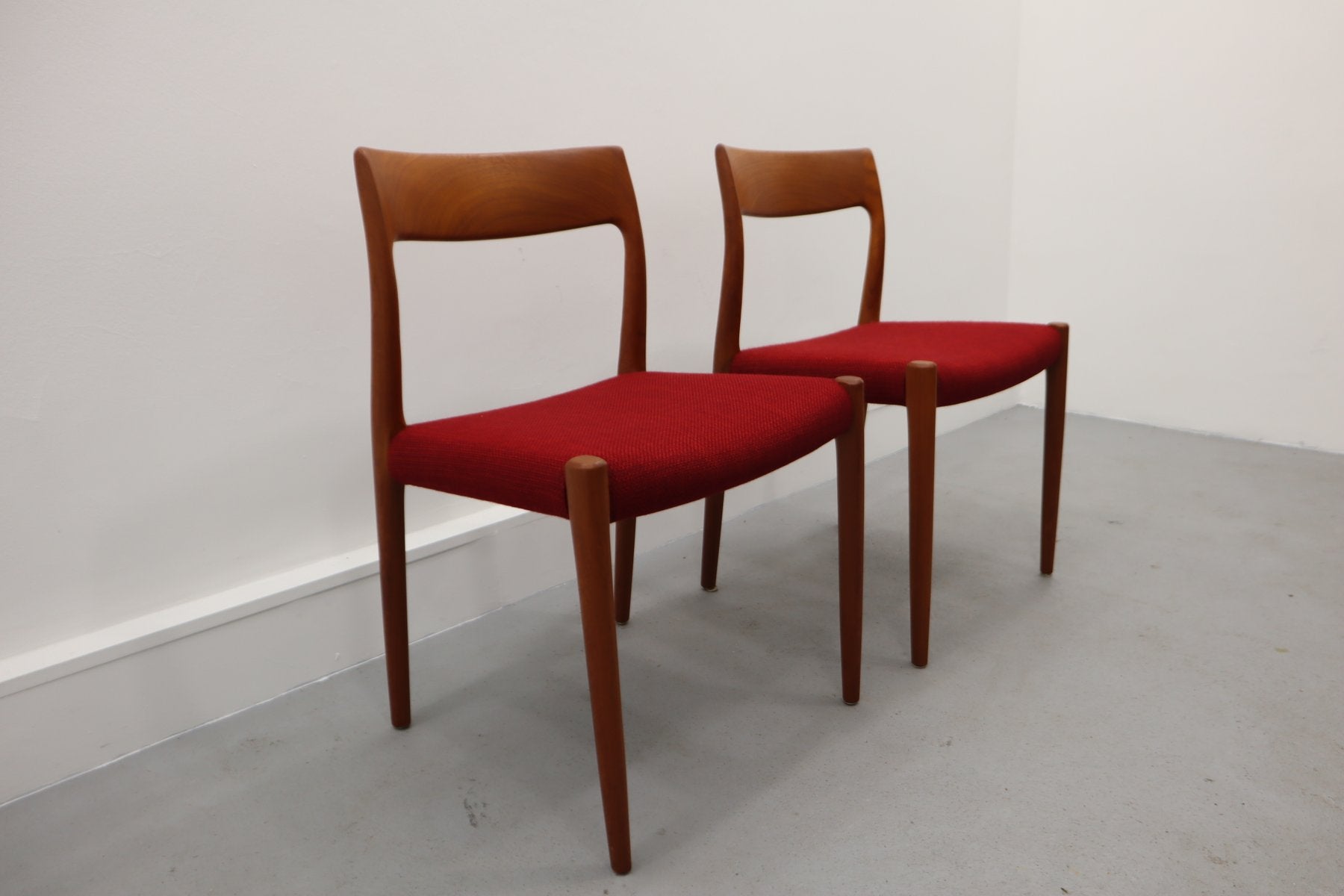 Danish Chairs by Niels Møller for J. L. Møllers, 1960s, Set of 2