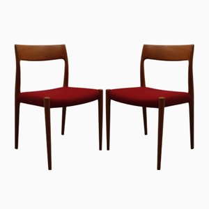 Danish Chairs by Niels Møller for J. L. Møllers, 1960s, Set of 2-JWH-1131550