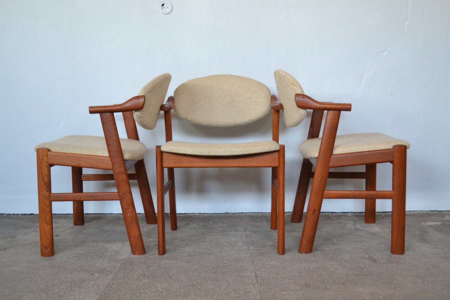 Danish Chairs from Schou Andersen, 1960s, Set of 3