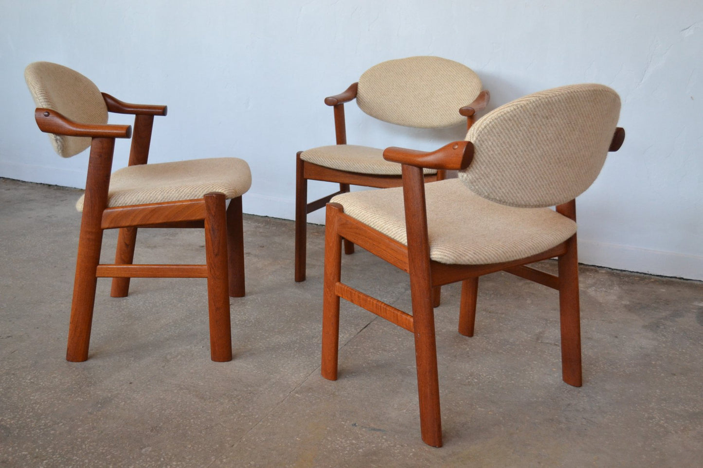 Danish Chairs from Schou Andersen, 1960s, Set of 3