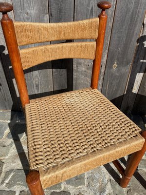 Danish Chairs in Paper Rope, 1960s, Set of 2-QJM-1726446