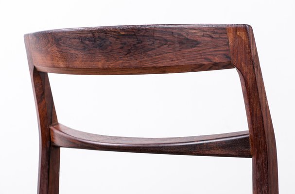 Danish Chairs in Rosewood and New Skai by Henning Kjaernulf for Vejle Stole, 1960s, Set of 4-EMB-1730510