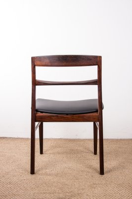 Danish Chairs in Rosewood and New Skai by Henning Kjaernulf for Vejle Stole, 1960s, Set of 4-EMB-1730510