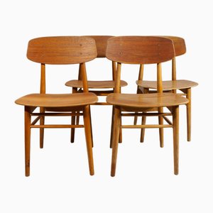 Danish Chairs in Teak, 1950s, Set of 4-SGX-1731623