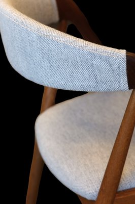 Danish Chairs in Teak and Oak with Kvadrat Upholstery from Schou Andersen, 1960s, Set of 4-BPJ-1821199