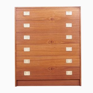 Danish Cherry Chest of Drawers, 1970s-VND-1784106