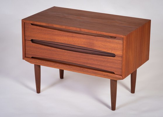 Danish Chest in Teak with 2 Drawers, 1960s-ZGQ-1734666