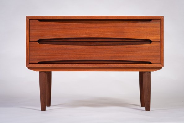 Danish Chest in Teak with 2 Drawers, 1960s-ZGQ-1734666