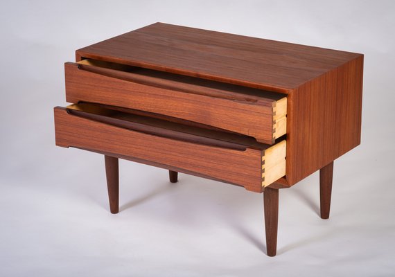 Danish Chest in Teak with 2 Drawers, 1960s-ZGQ-1734666