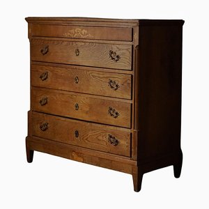 Danish Chest of Drawers in Oak, Late 18th Century-MXF-1398006