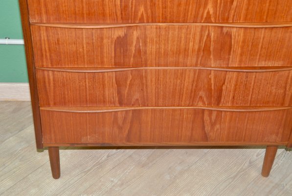 Danish Chest of Drawers in Teak Veneer with 5 Drawers, 1960s-ROJ-2040397