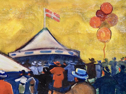 Danish Circus Painting by Jens Sorensen-SA-922320