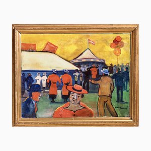 Danish Circus Painting by Jens Sorensen-SA-922320