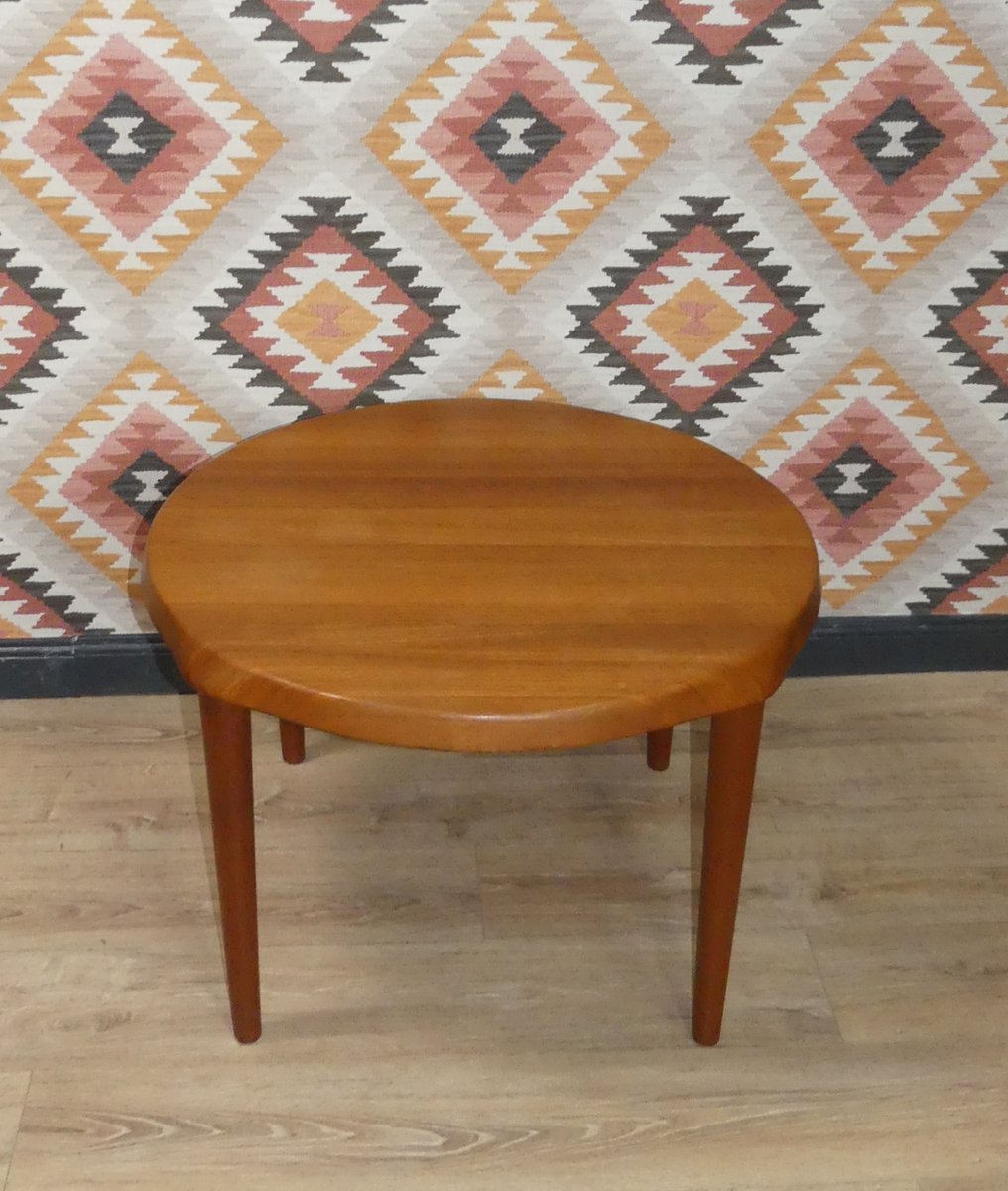 Danish Coffee Table in Solid Teak by John Boné for Mikael Laursen, 1960s