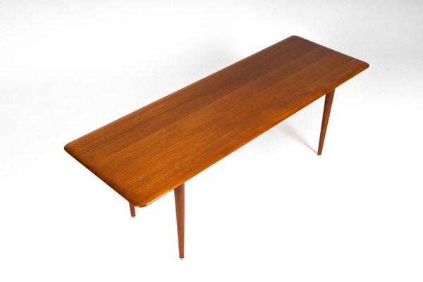 Danish Coffee Table in Teak by Peter Hvidt-EMG-1316469