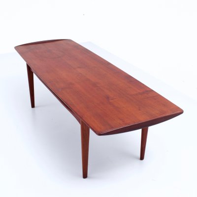 Danish Coffee Table in Teak by Tove and Edvard Kindt-Larsen for France & Daverkosen-ITV-1299218