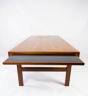 Danish Coffee Table in Teak with Extension Plate, 1960s-UY-952730