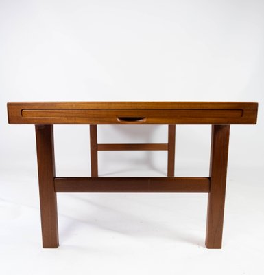 Danish Coffee Table in Teak with Extension Plate, 1960s-UY-952730