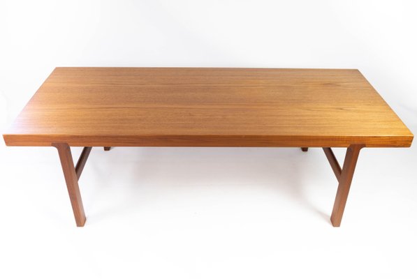 Danish Coffee Table in Teak with Extension Plate, 1960s-UY-952730