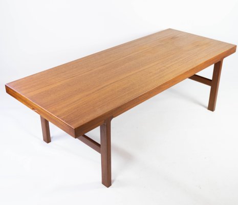 Danish Coffee Table in Teak with Extension Plate, 1960s-UY-952730