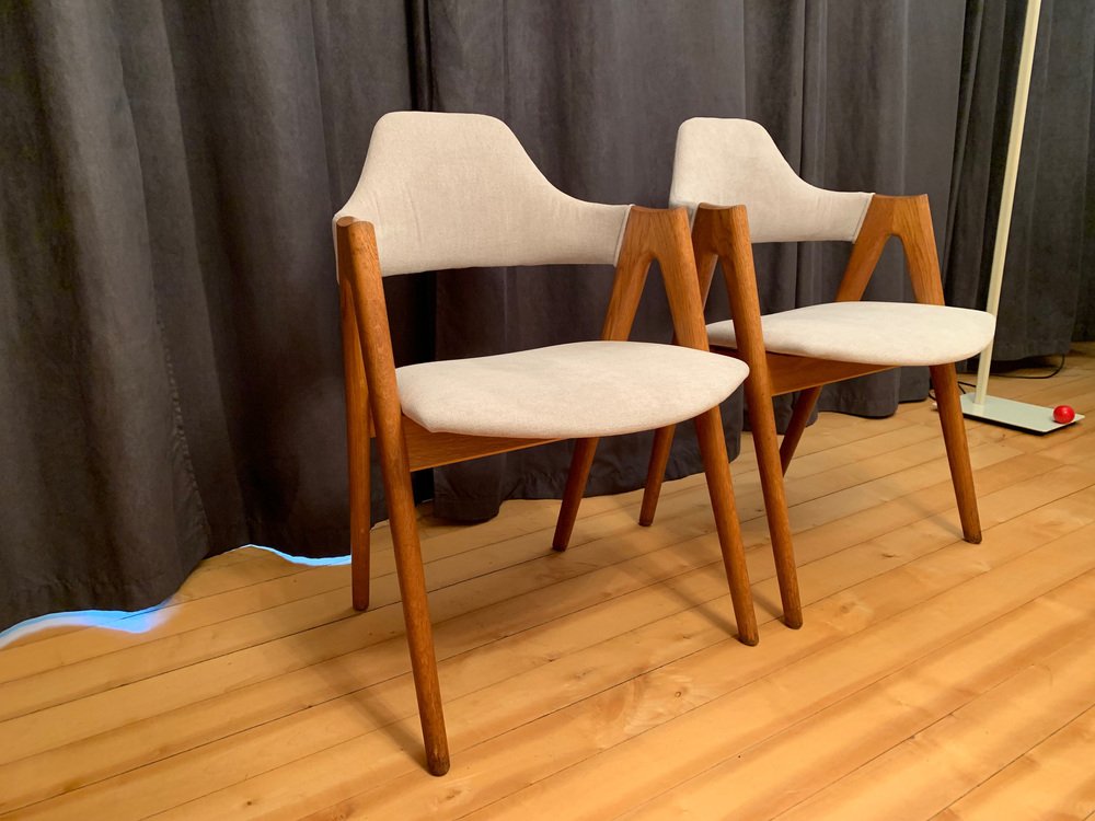 Danish Compass Chairs by Kai Kristiansen for Sva Møbler, 1960s, Set of 2