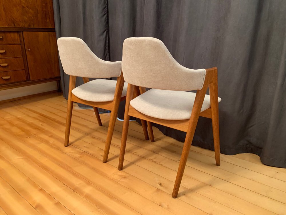 Danish Compass Chairs by Kai Kristiansen for Sva Møbler, 1960s, Set of 2