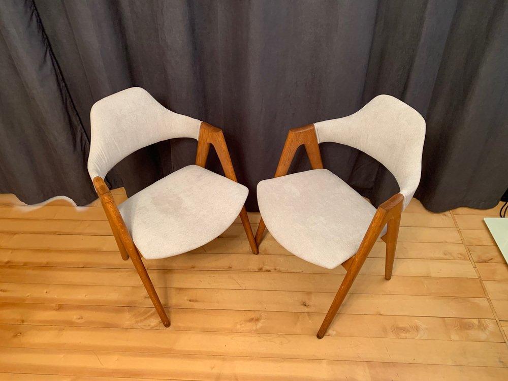 Danish Compass Chairs by Kai Kristiansen for Sva Møbler, 1960s, Set of 2