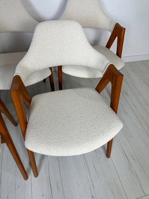 Danish Compass Dining Chairs in Teak by Kai Kristiansen for Sva Møbler, 1950s, Set of 6-XCQ-2022953